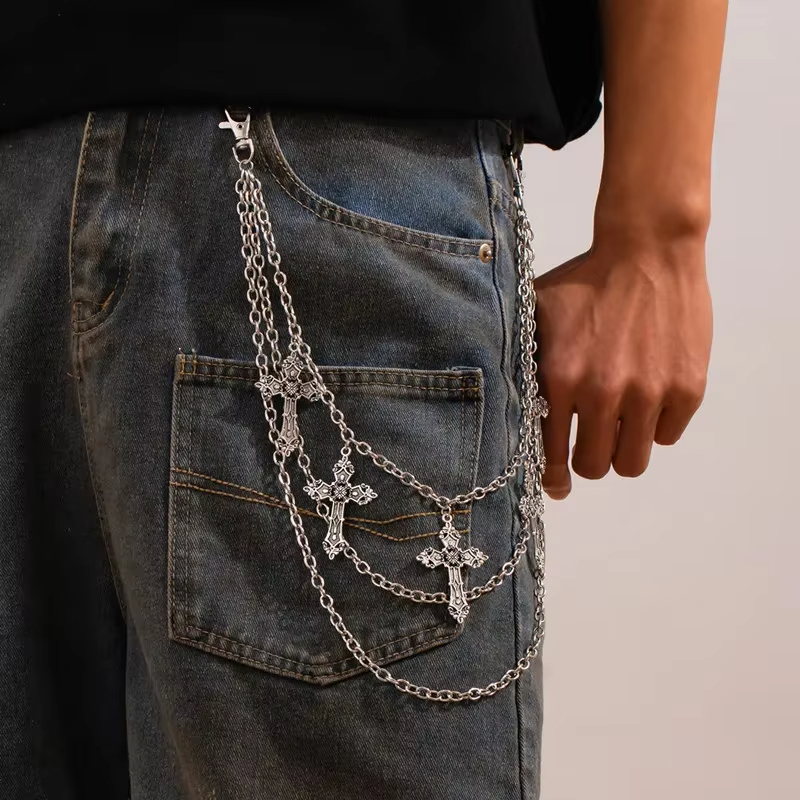 Fashion Punk Metal Pants Chain - Body Jewelry ulasan dan harga