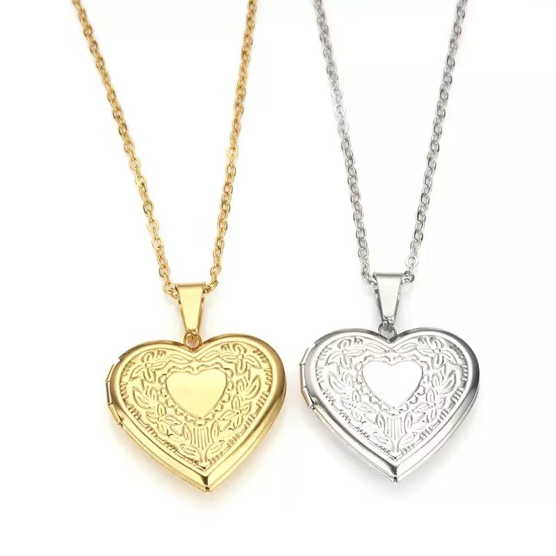 Romantic Heart Locket Pendants - Heart Locket Necklace Photo ulasan dan harga