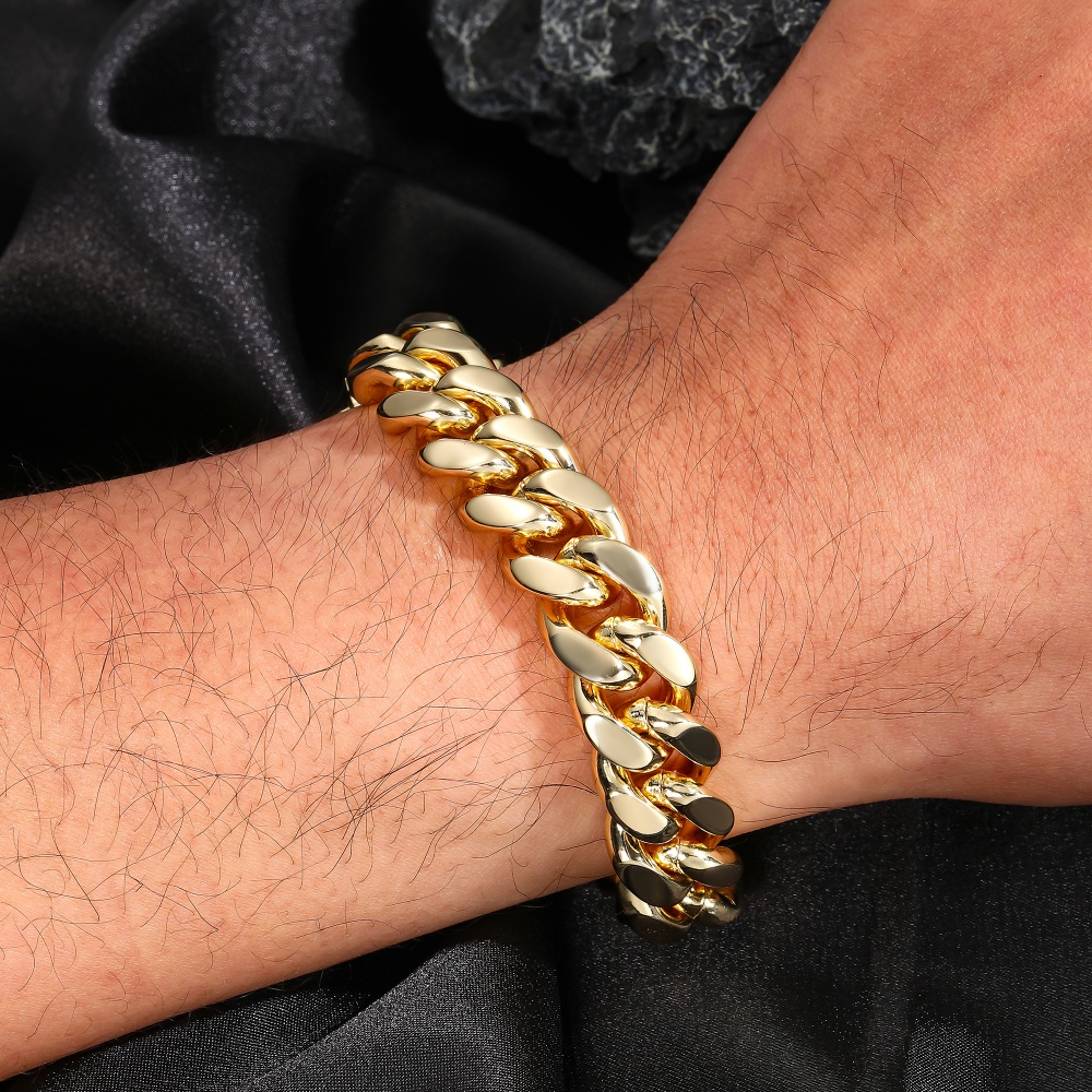 12mm Miami Cuban Chain Bracele - Cuban Link Chain 12Mm ulasan dan harga