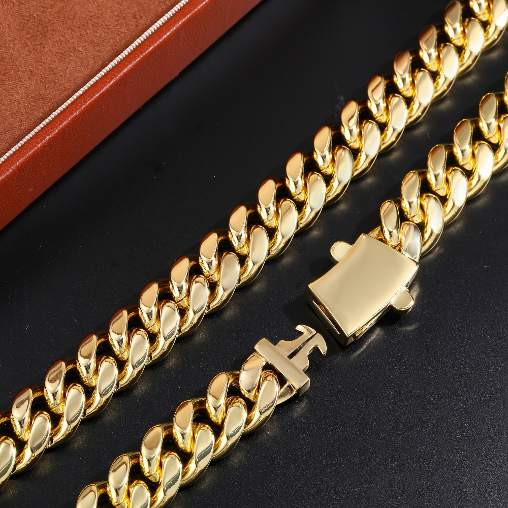 12mm Miami Cuban Chain Bracele - Cuban Link Chain 12Mm ulasan dan harga