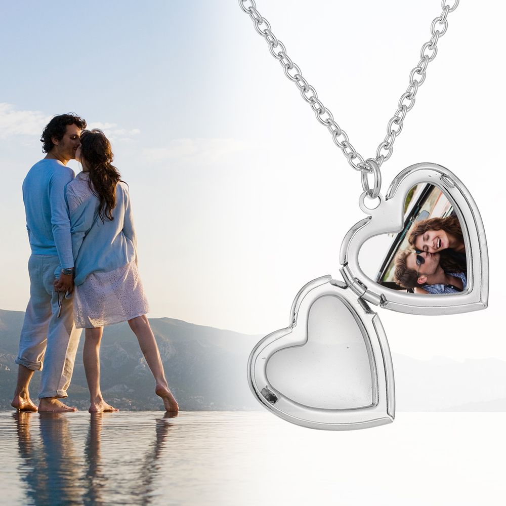 Lover Fashion Friend Jewelry C - Heart Locket Necklace Photo ulasan dan harga