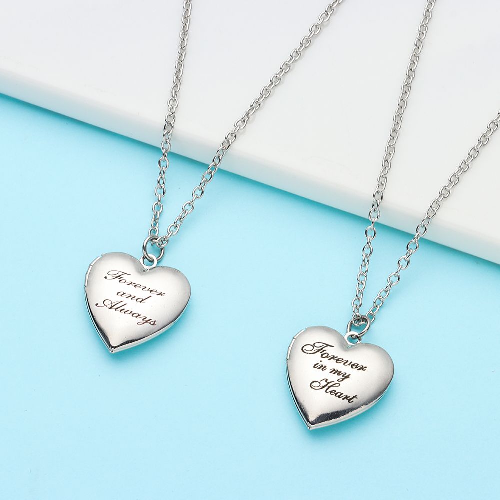 Lover Fashion Friend Jewelry C - Heart Locket Necklace Photo ulasan dan harga