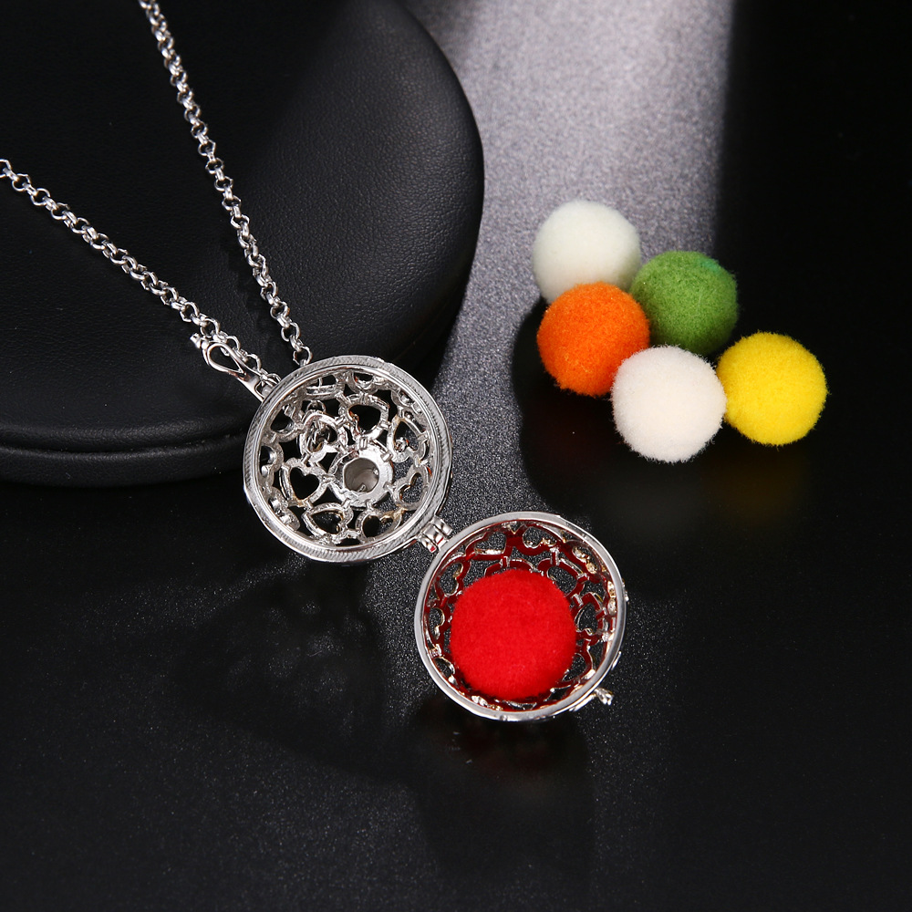 Mexico Chime Aromatherapy Call - Heart Locket Necklace Photo ulasan dan harga