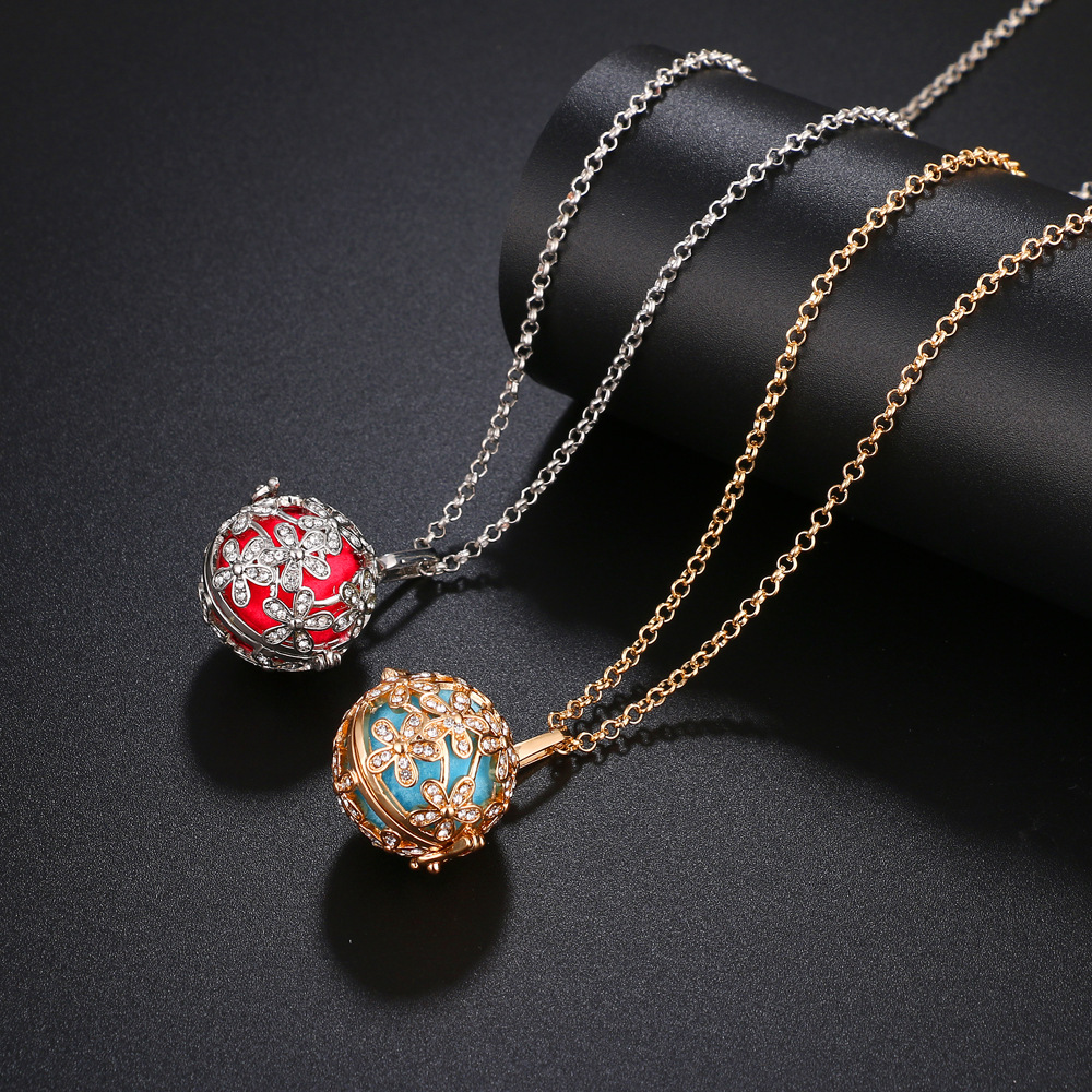 Mexico Chime Aromatherapy Call - Heart Locket Necklace Photo ulasan dan harga