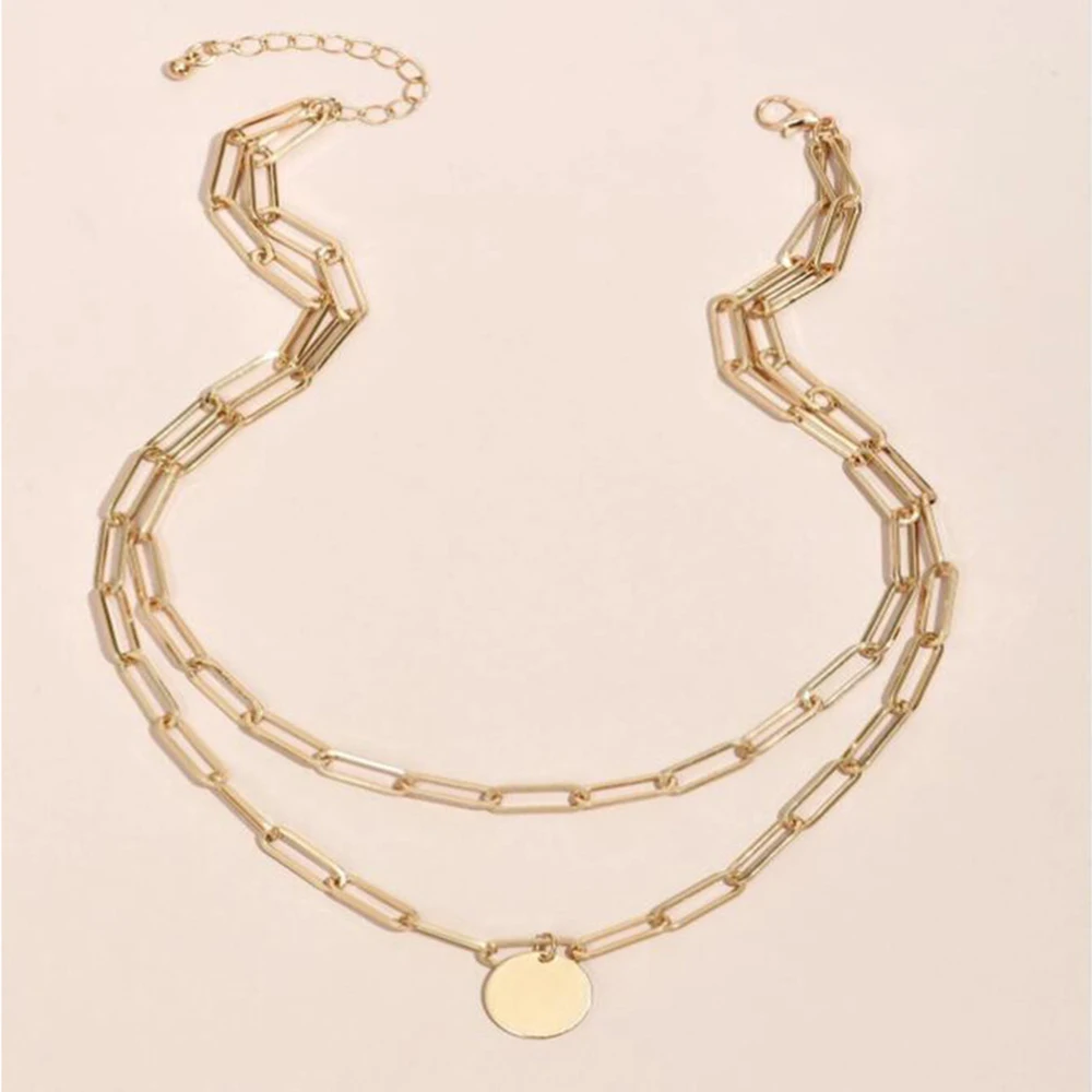 SUMENG 2024 New Fashion Vintag - Layered Pendant Necklace Aesthetic ulasan dan harga
