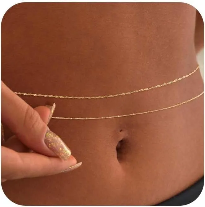 14k Gold Plated 26-33Inch Adju - Body Jewelry ulasan dan harga