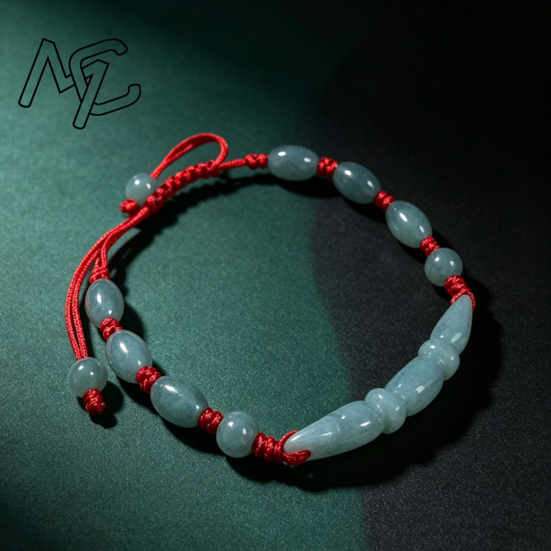 Natural Blue water Jade Burma  - Bracelets ulasan dan harga