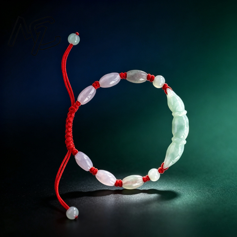 Natural Blue water Jade Burma  - Bracelets ulasan dan harga