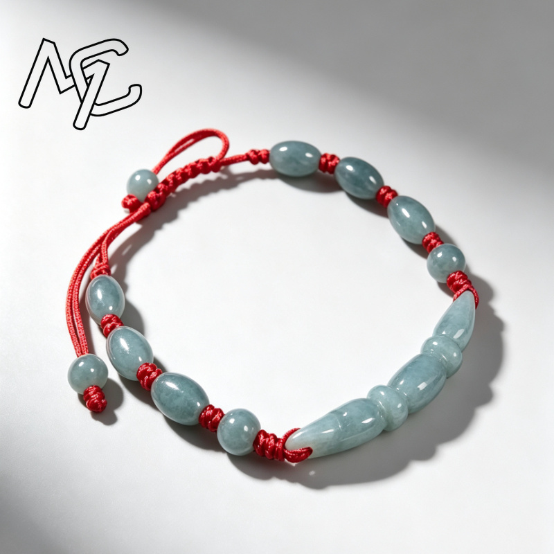 Natural Blue water Jade Burma  - Bracelets ulasan dan harga